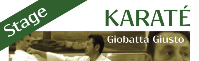 Stage karaté avec Giobatta Giusto